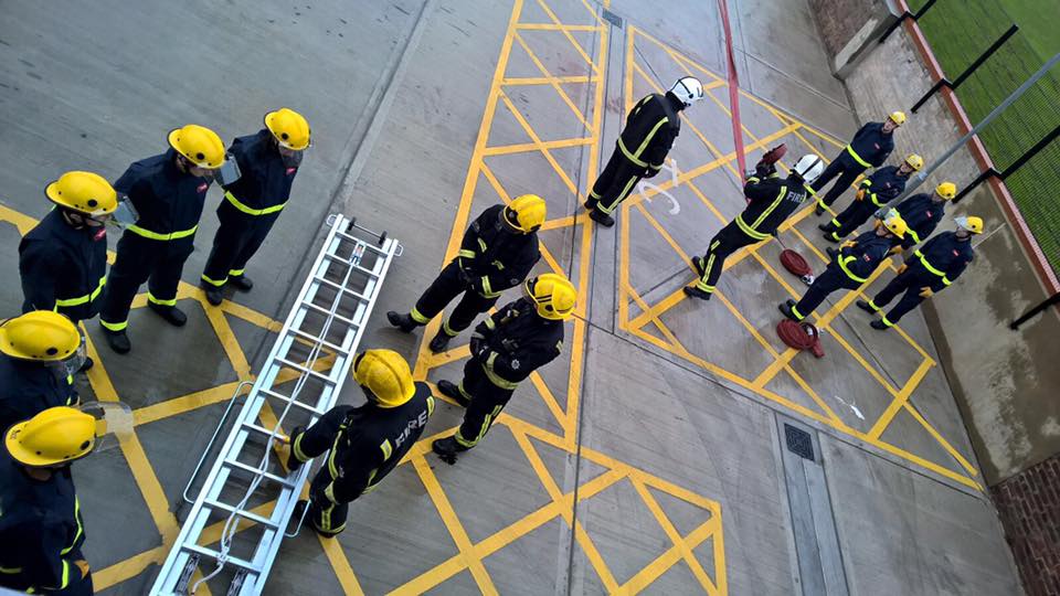 Fire Cadets training 