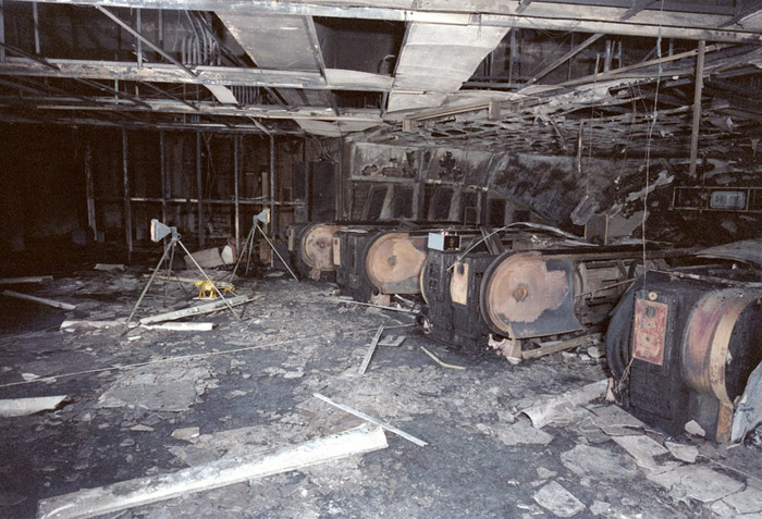 Historic event of a fire in an underground station