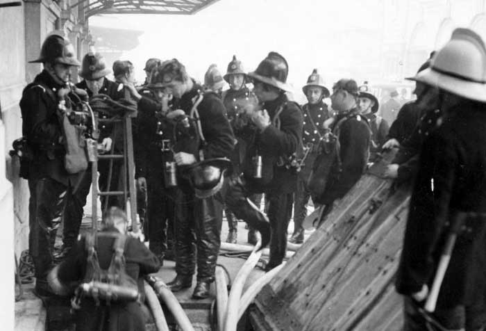 Historical picture of Firefighters at Smithfield