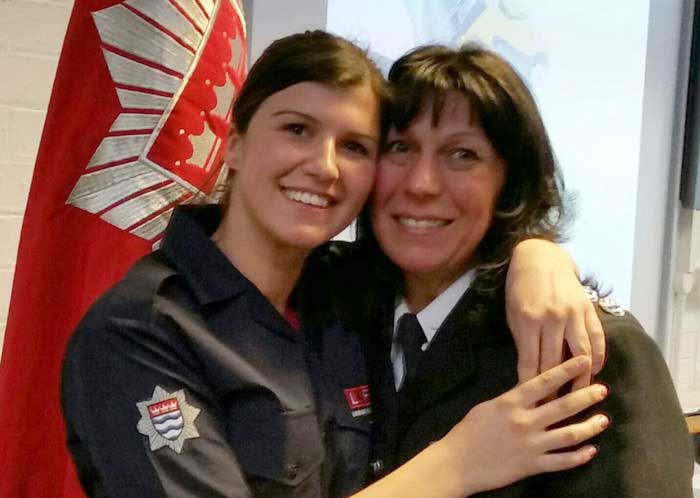 Mother and daughter Firefighters 