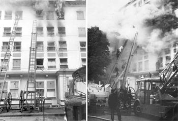 Historical fire at the Leinster Towers 