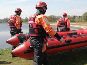 Rescue boat.