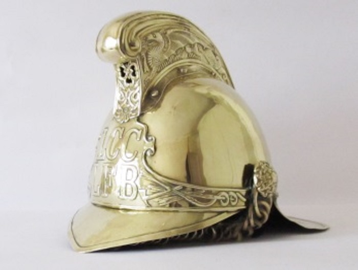 Brass helmet