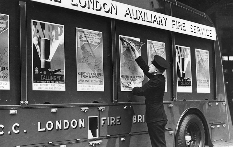 Auxiliary Fire Service recruitment posters