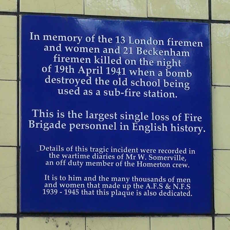 Memorial plaque to mark those killed and injured in the Old Palace School bombing